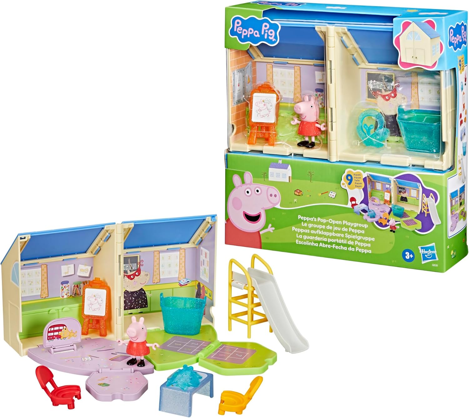 Peppa Pig, Centro educativo, playset a Scatto,Hasbro,Eta 3+