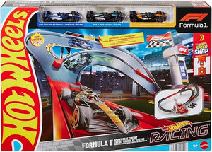 Hot Wheels Racing - Circuito Sprint Formula 1, set pista a due modalita di gioco e con 3 veicoli F1 inclusi, McLaren F1