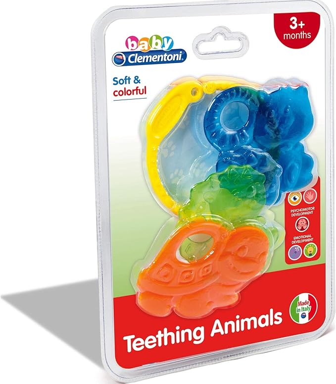 Animali del Bosco, Gioco Dentizione Neonato , con Forme di Animali Differenti e Texture e Colori Diversi, Stimola Svilup