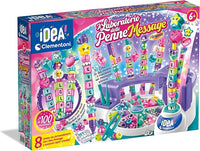 Laboratorio delle Penne Message, Kit Creativo per Bambini 6+ Anni, con 100+ Accessori e 8 Penne Personalizzabili con Let