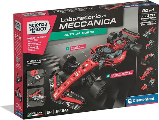 Laboratorio di meccanica, Auto da corsa,Clementoni,Eta 8+