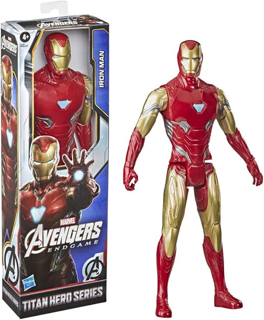Marvel Avengers, Titan Hero Series, Iron Man, action figure da collezione da 30 cm,Hasbro,Eta 4+