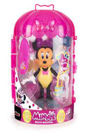Minnie Beach Beautiful,Bambola 15 cm con accessori,IMC Toys,Eta 3+