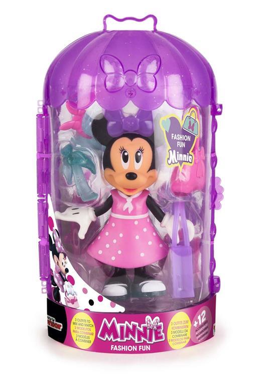 Minnie Fashion Fun,Bambola 15 cm conaccessori,IMC Tys,Eta 3+
