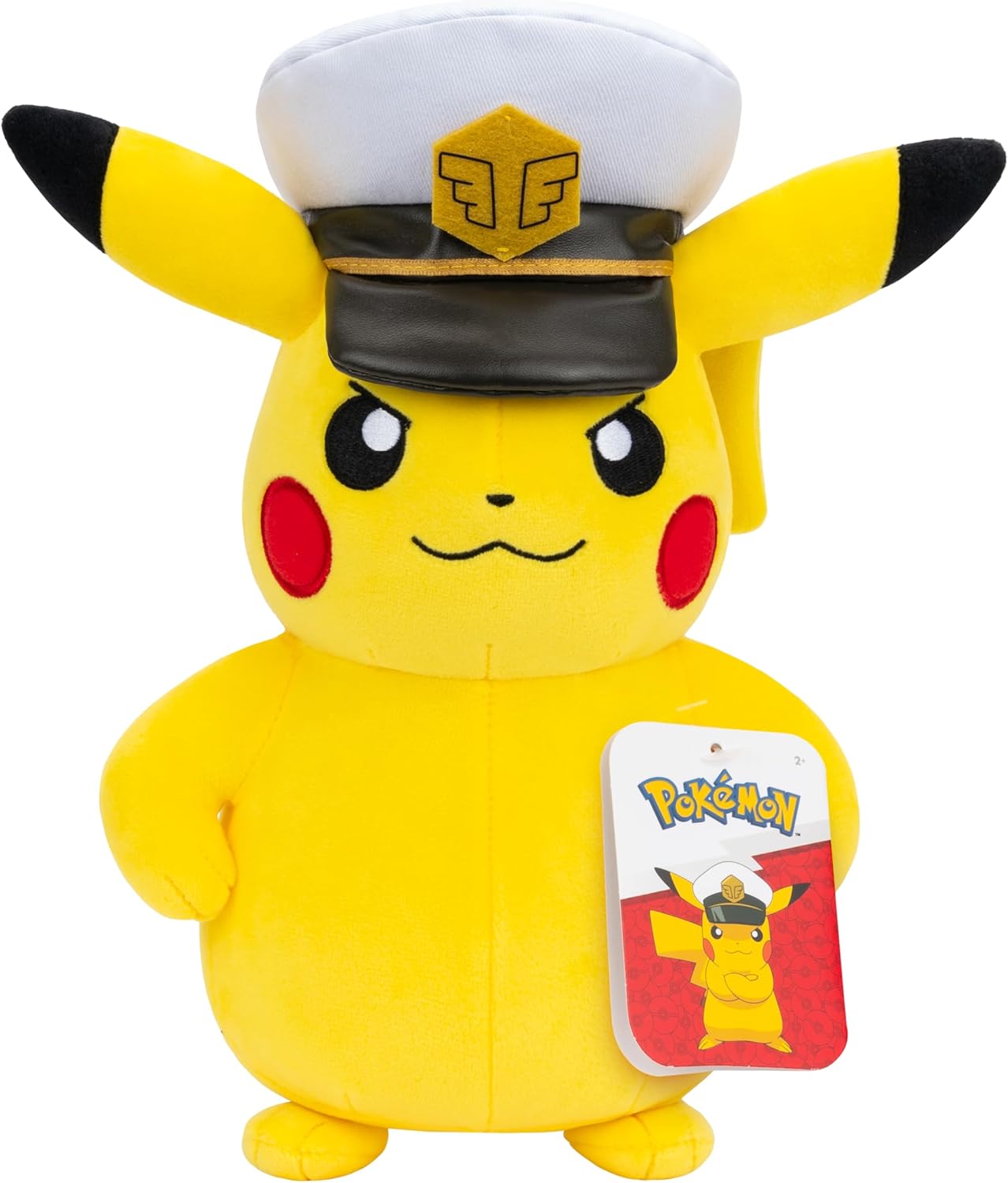 Pokemon - Peluche - Capitan Pikachu 20 cm,Jazwares,Eta 2+