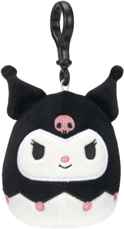 Squishmallows - Hello Kitty and Friends - Personaggi Clip on 10 cm - Kuromi,Jazwares,Eta 3+