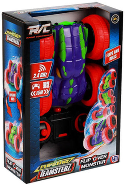 Macchina Radiocomandata Per Bambini Veicolo R/C ,Flipsterz Teamsterz,Flip Over moonster,Flips and rolls,HTI,Eta 4+