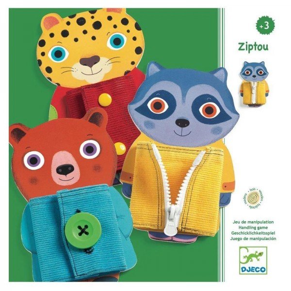 Gioco di manipolazione in pratica confezione, Ziptou,Djeco,Eta3+