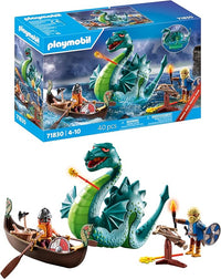 PLAYMOBIL | Vichingo con Mostro Marino  Drago & Nave Vichinga ,ETa 4-10
