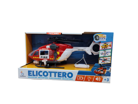 Elicottero dei pompieri con luci e suoni,Cadabra,Eta 3+