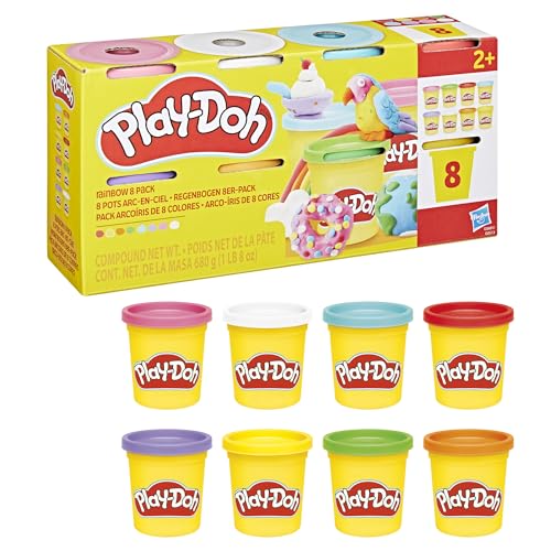 Play-Doh Pack 8 vasetti Variante 2,Hasbro,Eta 2+