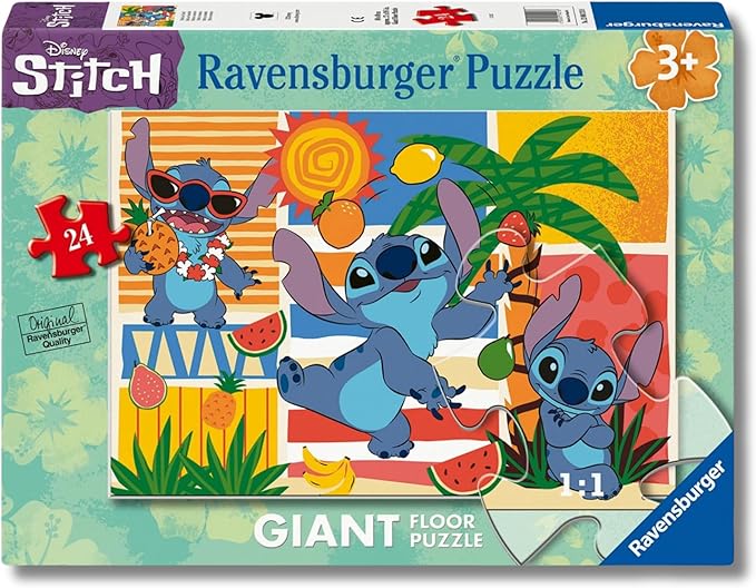 Puzzle Disney Stitch Pezzi Giant  24 pc  70x50 Cm -Ravensburger - Eta 3+