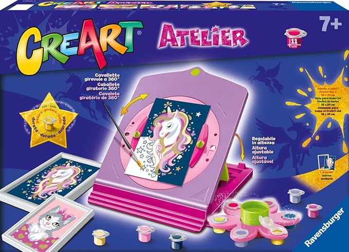 Creart Dipingere Con I Numeri Unicorno | Cavalletto Pittura,Ravensburger,ETa7+