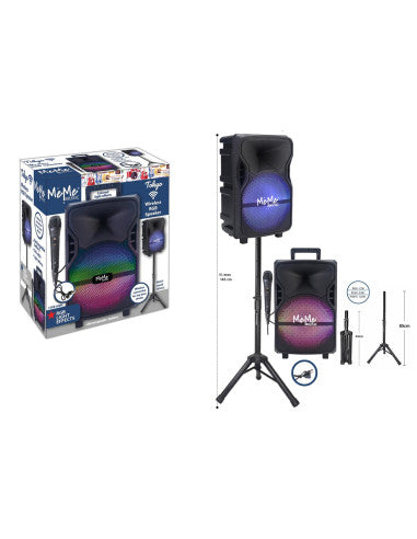 Amplificatore con microfono e stand Wireless Tokyo,Meme Music