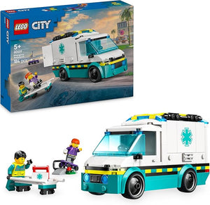 LEGO City Ambulanza di Emergenza Giocattolo con 2 Minifigure - Eta 5+