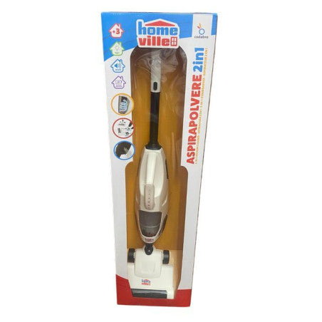Home ville - Aspirapolvere 2 in 1 - Con Luce e suono - 74 x 18.3 x 17,4 - Cadabra - Eta 3+