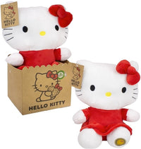 Peluche Hello Kitty and Friends Hello Kitty vestito rosso  30 cm,Joy Toy Eta 0+