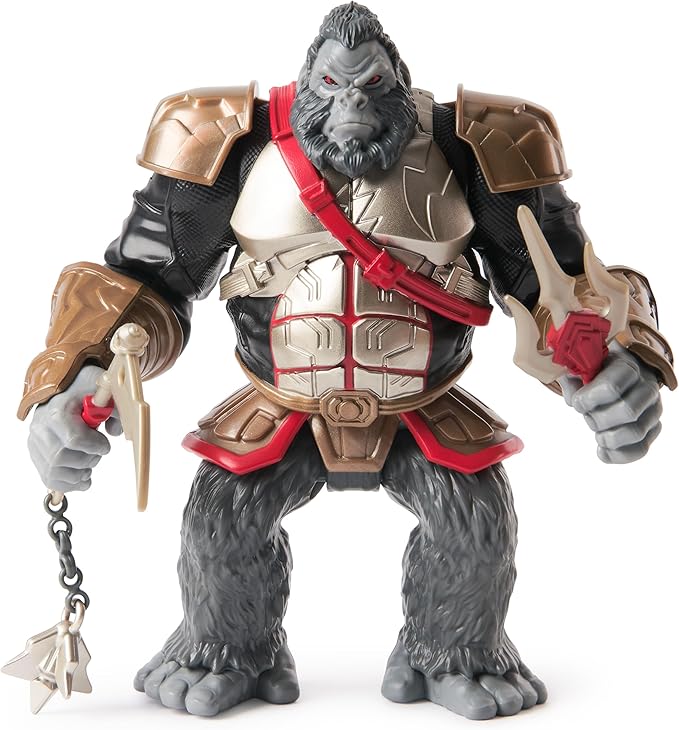DC Comics, Batman Ninja 15 cm Gorilla Grodd Action Figure Battle Moves, con accessori,Spin Master,Eta 3+