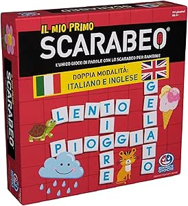 Il Mio Primo Scarabeo Edizione Italiano-Inglese, Gioco da Tavolo, Gioco per Apprendimento di Lettere e Parole, Giochi da