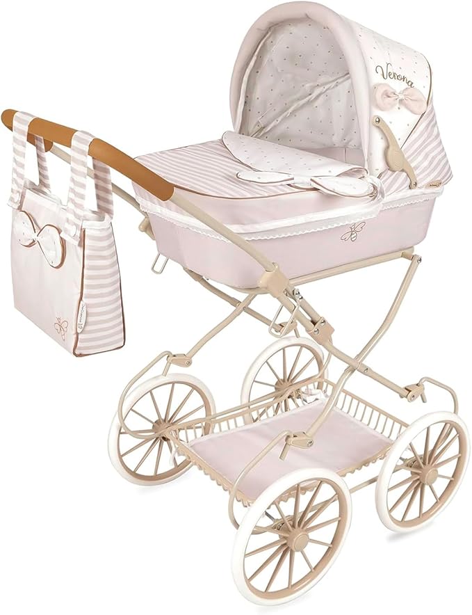 Carrozzina  per bambole modello inglesina,De Cuevas,Eta 3+