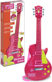 ElectroGroove - Chitarra Rock Elettronica per Vibrazioni Potenti e Ritmi Innovativi, Rosa,Bontempi,Eta 3+