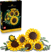LEGO Botanicals Bouquet di Girasoli - Set di Fiori Artificiali per Adulti - Girasoli Finti e Steli di Eucalipto , Eta 18