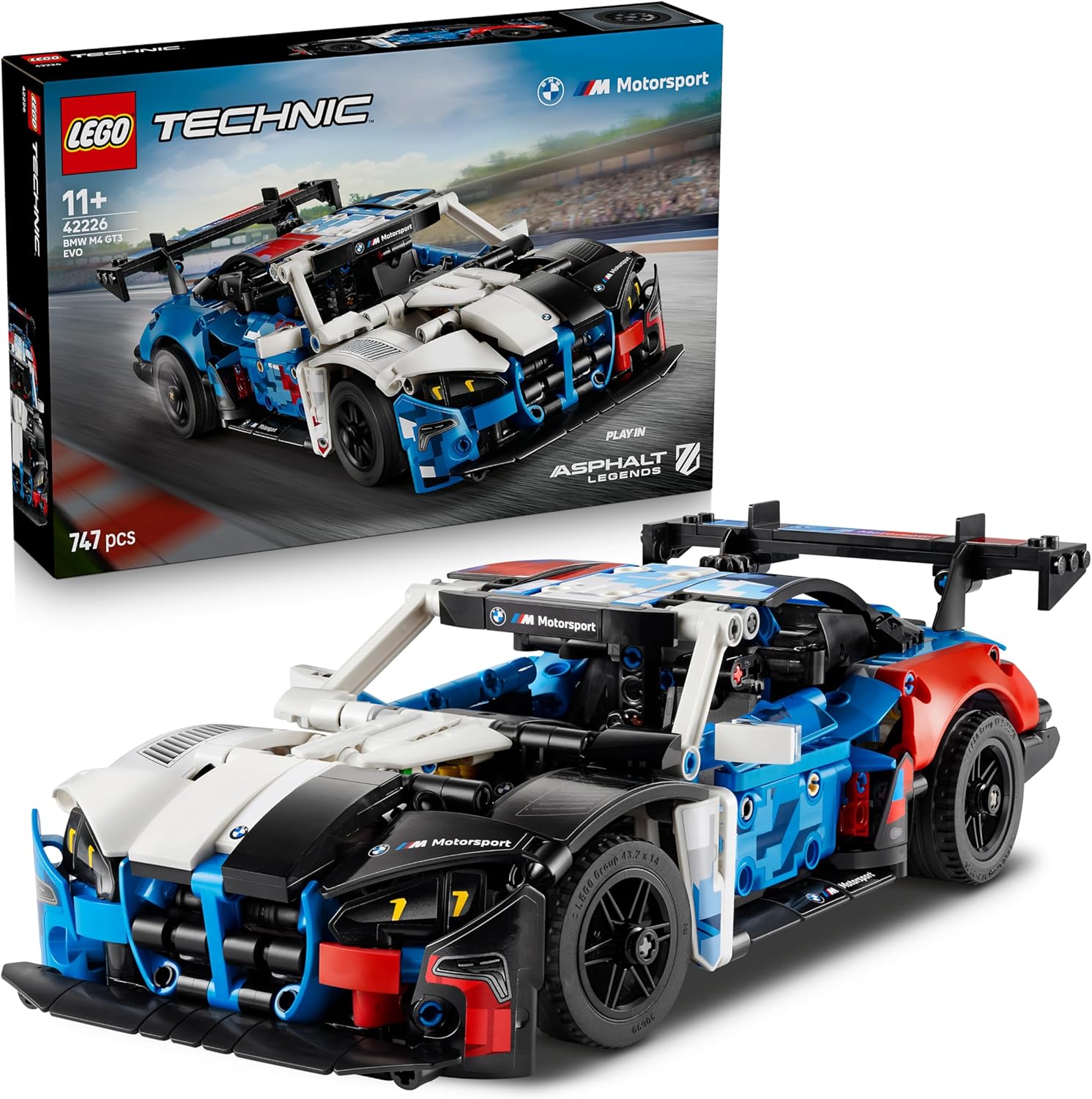 LEGO Technic Auto da Corsa BMW M4 GT3 EVO Giocattolo - Kit di Modellismo con Macchina con Motore V6, Sterzo e Porte Apri