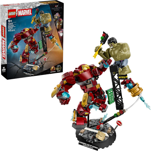 LEGO | Marvel Battaglia Epica: Hulkbuster vs. The Hulk - Giocattolo dei Supereroi con 2 Action Figure e Minifigure di Ir