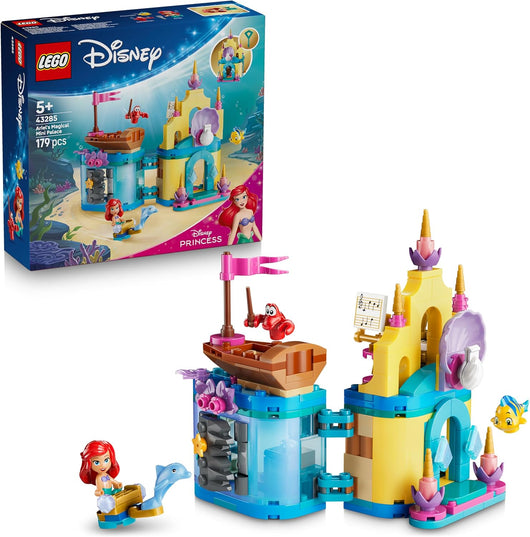 LEGO | Disney Princess Il Magico Mini-Palazzo di Ariel - Castello Giocattolo della Sirenetta con Micro-Bambolina e Figur