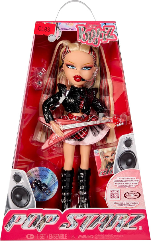 BRATZ Pop Starz Cloe - Bambola fashion con charm da collezione, outfit e accessori musicali,MGA, Eta 6+