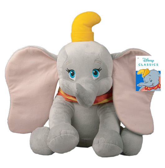 Disney Dumbo Peluche elefante seduto con suono, 45 cm , Eta 1+