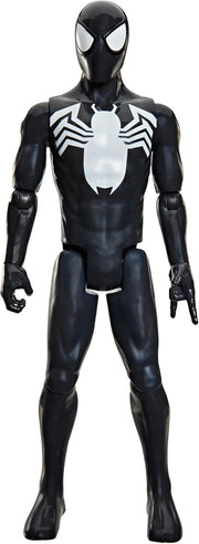 Marvel Spider-Man, Titan Series, Black Suit Spider-Man, Action Figure 30 cm,Hasbro,Eta 4+