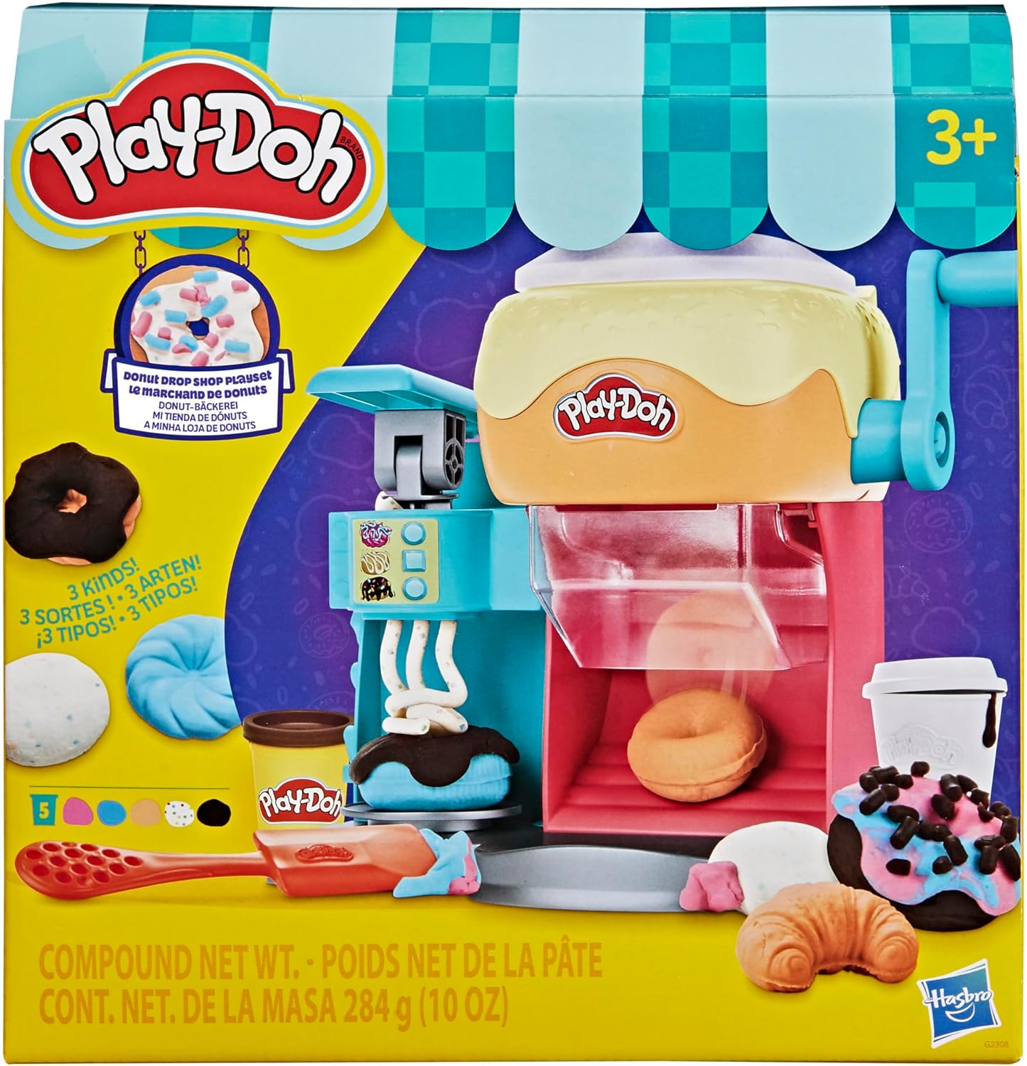 Play-Doh,Playset Negozio di ciambelle ,Hasbro,Eta 3+