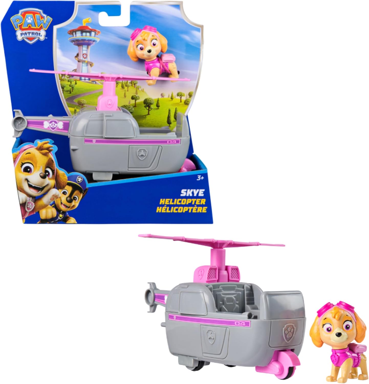 Paw Patrol, Elicottero di Skye, Veicolo e Personaggio Skye, ,Spin Master,Eta 3+