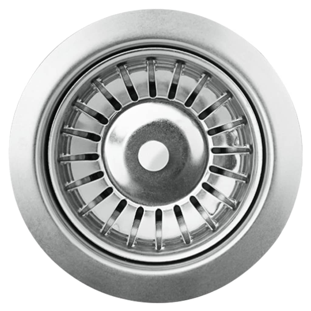 Lavello da cucina in granito, vasca singola, rotondo, grigio, arredamento per la cucina di casa 02_0002326