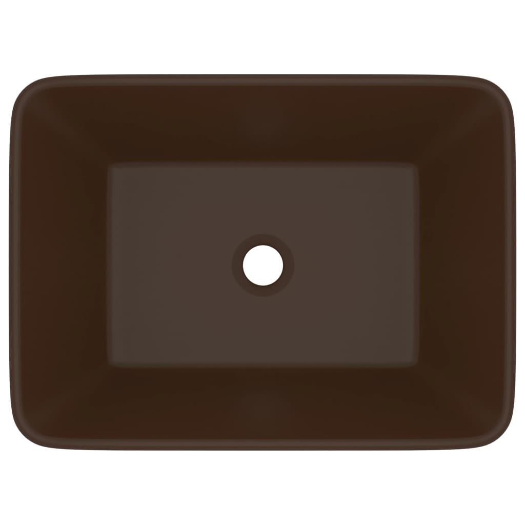 Lavabo Luxury 41 x 30 x 12 cm ceramica testa di moro opaca 02_0002792