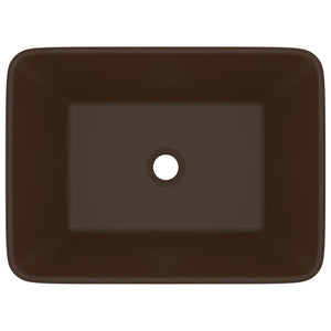 Lavabo Luxury 41 x 30 x 12 cm ceramica testa di moro opaca 02_0002792