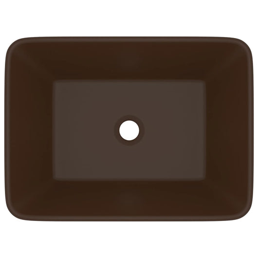 Lavabo Luxury 41 x 30 x 12 cm ceramica testa di moro opaca 02_0002792