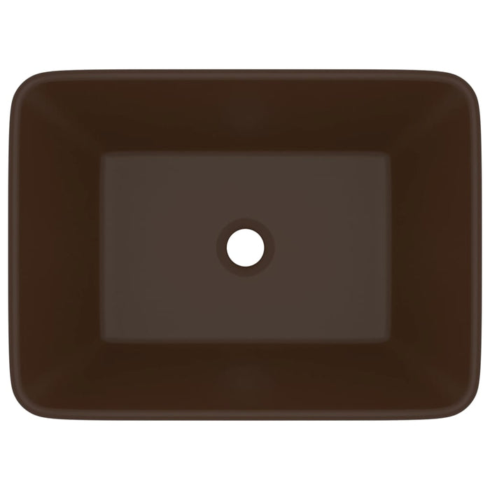 Lavabo Luxury 41 x 30 x 12 cm ceramica testa di moro opaca 02_0002792