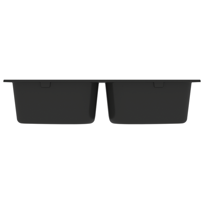 Lavello da cucina in granito nero 760x480x184 mm -