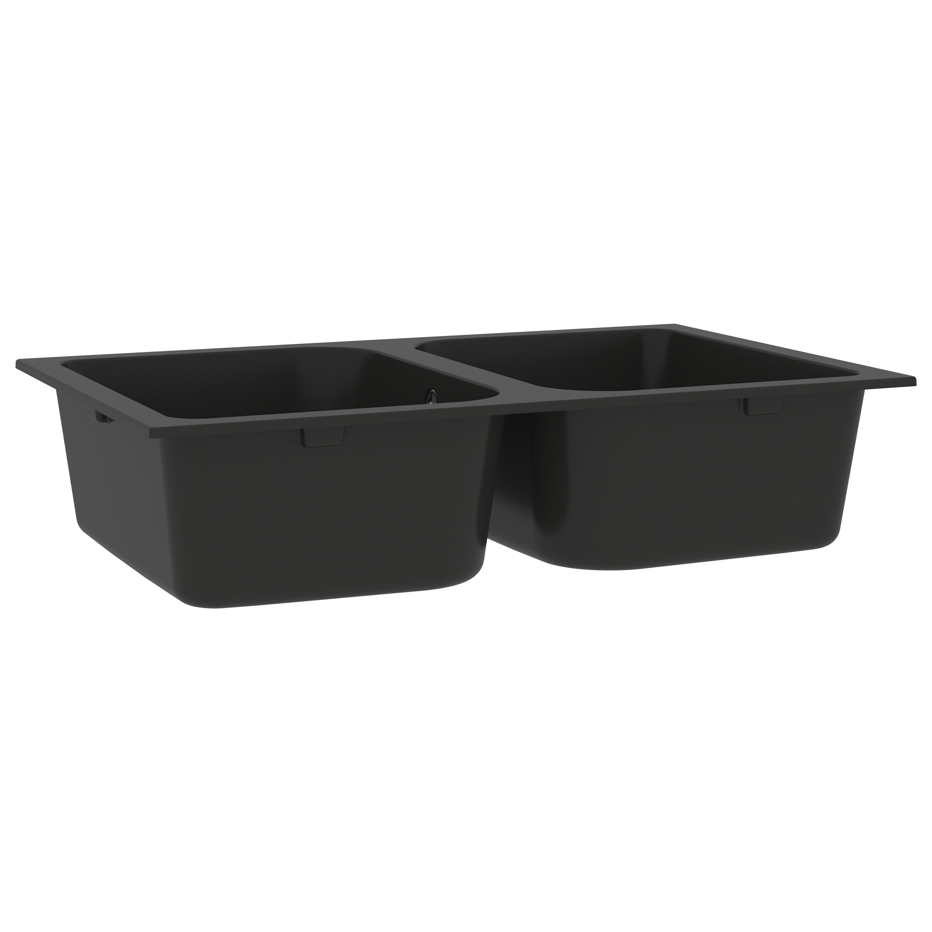 Lavello da cucina in granito nero 760x480x184 mm -