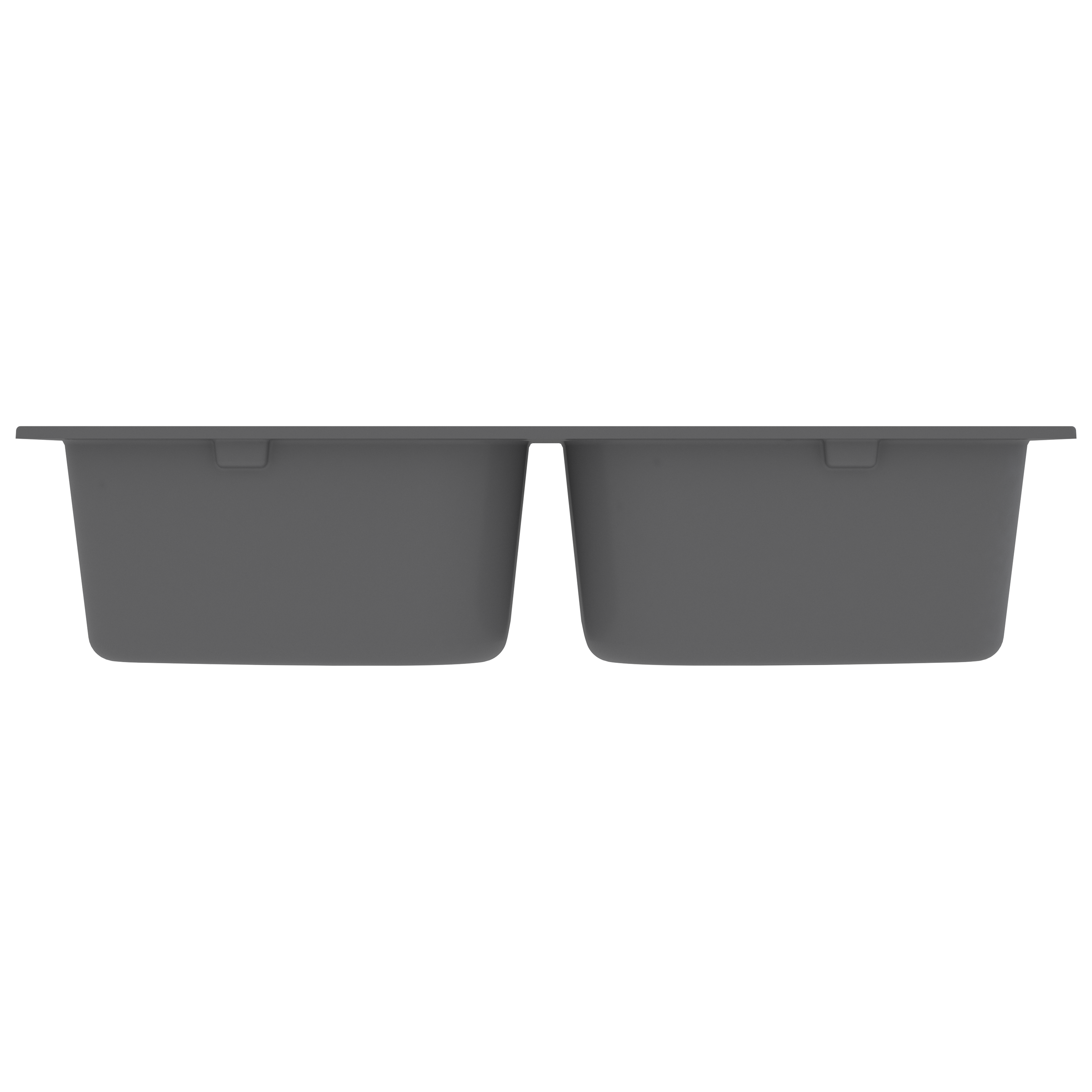 Lavello da cucina grigio 760x480x184 mm granito