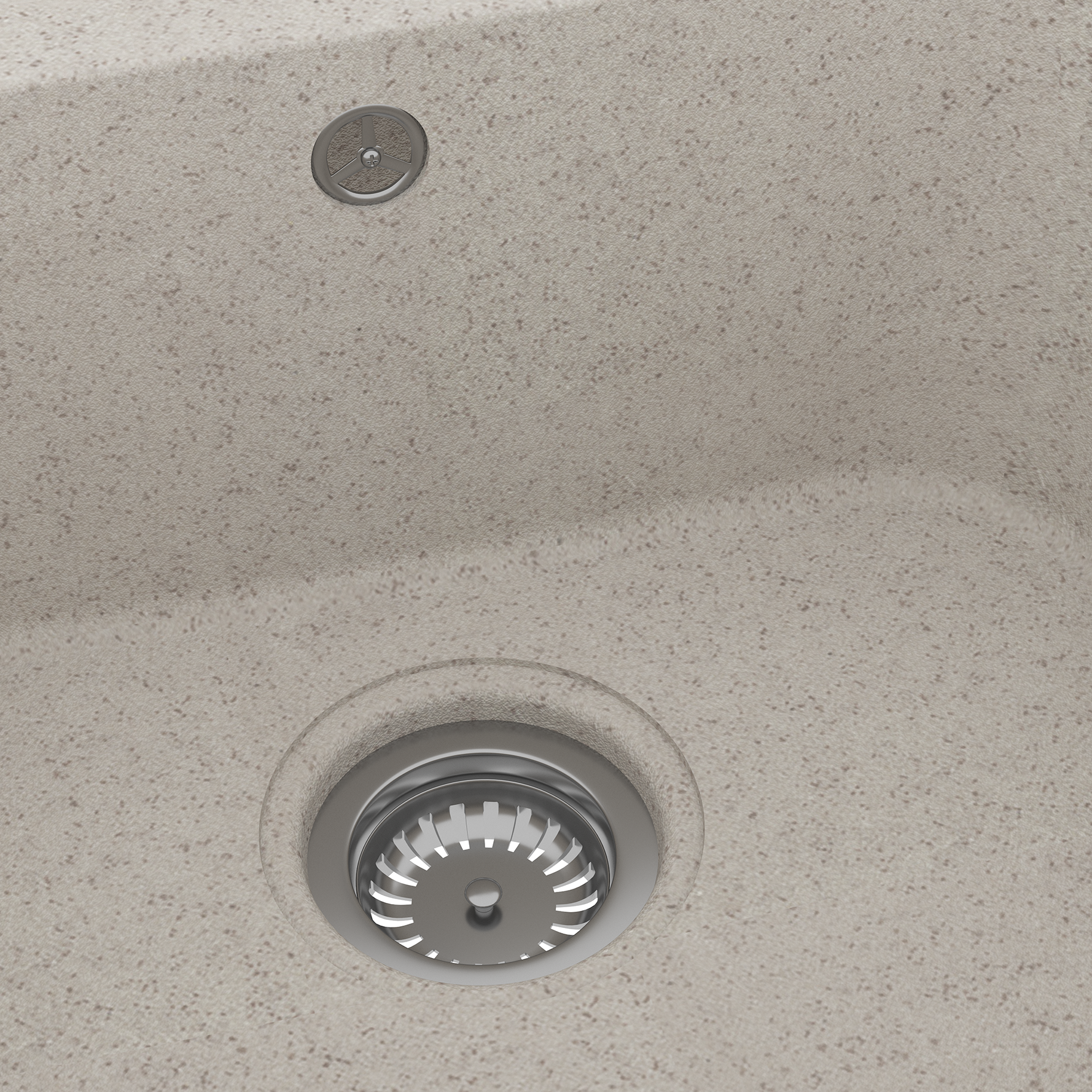 Lavello da cucina Beige 760x480x184 mm Granito