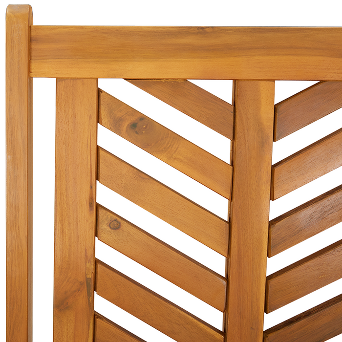 Sedie da Giardino Reclinate 4 pz Legno Massello di Acacia