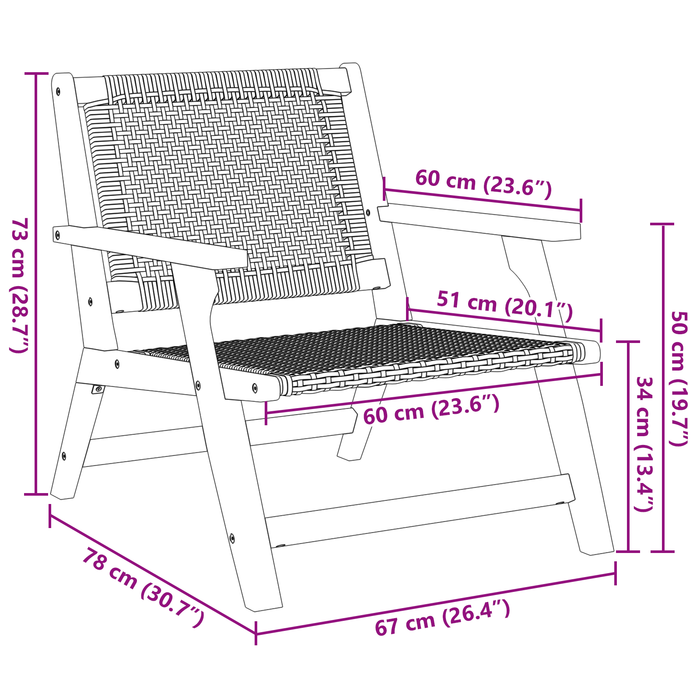 Set di Sedie da Giardino - 3 Pezzi in Legno Massello di Acacia Grigio