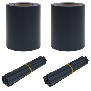 Screens di Privacy per Giardino 2 pcs PVC 35x0,19 m Grigio Scuro Opaco