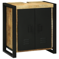 vidaXL Set di mobili per il bagno 3 pcs Legno di mango massello