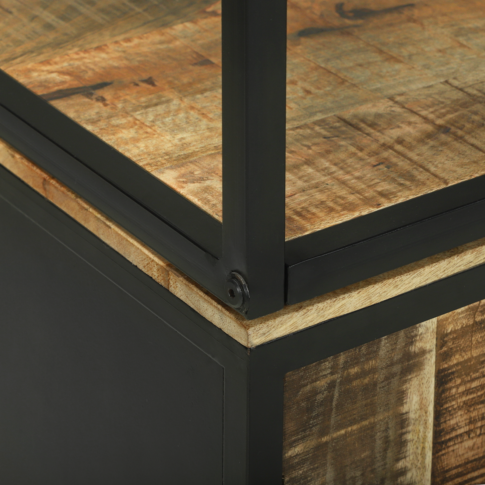 Alto 70x35x180 cm Legno di Mango Grezzo