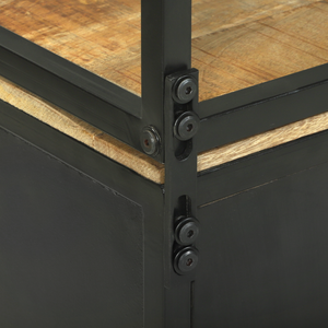 Alto 70x35x180 cm Legno di Mango Grezzo