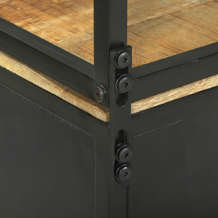 Alto 70x35x180 cm Legno di Mango Grezzo